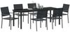 vidaXL Garten Essgruppe 7 pcs Schwarz PE-Rattan 3379084 Bild 3