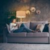 Relaxdays Stehlampe Wohnzimmer beige Bild 4