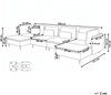 EGERIS 4-Sitzer U-förmiges Modulsofa Beige Stoff Bild 2