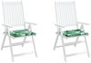 vidaXL Sitzkissen 2 Stk. Blattmuster 50x50x4 cm Stoff 361068 Bild 4