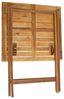 Estexo Balkonset klappbar 3tlg, Holz braun, Tisch: 60 x 60 x 74 cm, Stuhl: 38 x 52 x 81 cm Bild 4