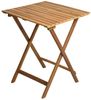 Estexo Balkonset klappbar 3tlg, Holz braun, Tisch: 60 x 60 x 74 cm, Stuhl: 38 x 52 x 81 cm Bild 3