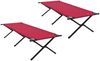 vidaXL Klapp Schlafbett fürs Camping 2 pcs Rot 210 x 80 x 46 cm 42003194 Bild 2