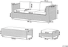 Lounge Set mit Tisch BELLUNO Braun Bild 2
