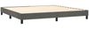 Doppelbett, Polsterbett mit Matratze Samt Dunkelgrau 200x200 cm Bild 4