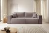 Selsey 'Farese Cuero' Schlafsofa 3-Sitzer mit Bettkasten, Kunstleder, Dunkelbeige Bild 2