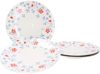 Ritzenhoff Julia Blume blau 4er Set Speiseteller Essteller Platte floral Blüten Bild 2