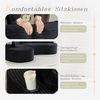 Odikalo Ecksofa Sofa Couch mit Schlaffunktion, L Form Cord, mit Becherhalter & Stautasche. Hochdichter Schaumstoff für angenehmen Sitzkomfort. Inkl. Kissen – komprimiert, sofort einsatzbereit. Für jeden Wohnbereich. Bild 4