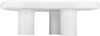 Couchtisch 97x67x32 cm, Wolkenform, lackiertes MDF, weiß – kreatives, leichtes Design Bild 4