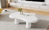 Couchtisch 97x67x32 cm, Wolkenform, lackiertes MDF, weiß – kreatives, leichtes Design Bild 2