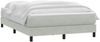 vidaXL Boxspringbett mit Matratze Hellgrau 160x220 cm Samt 3315975 Bild 3