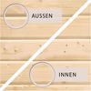Karibu Woodfeeling Gartenhaus Schwandorf mit Anbaudach Gartenhaus aus Holz Holzhaus mit 19 mm Wandstärke inklusive Schleppdach Blockbohlenhaus mit Montagematerial Bild 3