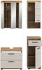 Badkombination B/H/T: 112x191x34 cm in Evoak Oak Nachbildung Bild 3