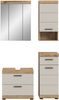 Badkombination B/H/T: 112x191x34 cm in Evoak Oak Nachbildung Bild 2