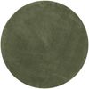 vidaXL Teppich HUARTE Kurzflor Weich und Waschbar Waldgrün Ø 100 cm 375104 Bild 2