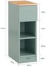 SoBuy FBT111-GR Nachttisch, MDF, Lackiert, Grün, 35 x 61 x 20 cm Bild 3
