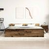 vidaXL Bettgestell ohne Matratze Altholz-Optik 160x200cm Holzwerkstoff 3328754 Bild 3