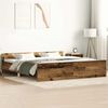vidaXL Bettgestell ohne Matratze Altholz-Optik 160x200cm Holzwerkstoff 3328754 Bild 1