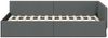 vidaXL Eckbettgestell mit Kopfteil Dunkelgrau 100 cm x 200 cm Stoff 42016052 Bild 5