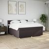 vidaXL Boxspringbett mit Matratze Dunkelbraun 180x200 cm Stoff 3289055 Bild 4