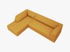 Micadoni 4-Sitzer Modular Sofa Ruby Links Strukturierter Stoff Ottawa Gelb Bild 4