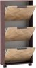 Schildmeyer Schuhschrank Schuhkipper Piazza 160857, Mauve/Fischgräten Dekor, 59,8 x 19,5 x 124,5 cm, platzsparend durch geringe Tiefe Bild 3
