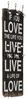 vidaXL Wandgarderobe mit 6 Haken 120 x 40 cm "LOVE LIVE" 245853 Bild 2