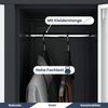Umkleideschrank Spind BARTEK - 10 Abteile, Etikettenhalter Lüftungsschlitze | Umkleidespind Schließfachschrank Garderobenspind, 172x136x45cm Anthrazit-Weiß Bild 4