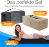 Bestschlaf Klappmatratze Spar-Set inkl. Husse & Transporttasche, Polyester, Schwarz / Creme, 140x195 cm Bild 2