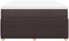 vidaXL Boxspringbett mit Matratze Dunkelbraun 140x190 cm Stoff 3285570 Bild 4