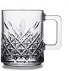 Pasabahce Timeless 2er-Gläser Set mit Henkel Teeglas Kaffeeglas Kristallglas-Optik Transparent 250ml Bild 4