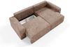 Ecksofa mit Schlaffunktion NATALIA in Stoff Tilia Beige Ottomane Rechts Bild 4