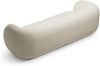 Micadoni Sofa Kate 4-Sitzer Strukturierter Stoff Hellbeige Melange Bild 3