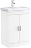 vidaXL Badunterschrank Weiß 56 x 37,5 x 81 cm Holzwerkstoff 890680 Bild 3