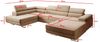 Ecksofa MARGO U- Form, moderne Couch mit Schlaffunktion, verstellbare Kopfstützen, zwei Bettkästen, große Polstercouch – Kronos 09, 72 x 203 x 347 cm Bild 2