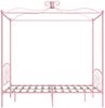 vidaXL Himmelbett-Gestell Rosa Metall 140 x 200 cm 284489 Bild 4