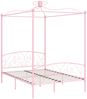vidaXL Himmelbett-Gestell Rosa Metall 140 x 200 cm 284489 Bild 2