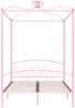 vidaXL Himmelbett-Gestell Rosa Metall 140 x 200 cm 284489 Bild 3