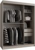 Kleiderschrank Bimaza 150 mit Schubladen (Farbe: Schwarz) Bild 4