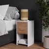 Nachttisch Evo Weiß/Goldkraft Eiche 2er Set Vicco Bild 3
