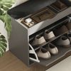 Schuhbank Schufy Anthrazit 60 x 51 cm mit 2 Fächern Vicco Bild 4