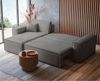 Selsey 'Scarlo' Ecksofa mit Schlaffunktion, Stauraum und Bouclé-Bezug, hellbraun, 83 x 244 x 145 cm Bild 4