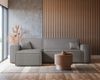 Selsey 'Scarlo' Ecksofa mit Schlaffunktion, Stauraum und Bouclé-Bezug, hellbraun, 83 x 244 x 145 cm Bild 2