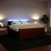 vidaXL Boxspringbett mit Matratze Rosa 200x200 cm Samt 3290129 Bild 5