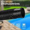 tillvex Poolschlauch Made in Germany | Schwimmbadschlauch mit Muffen | Solarschlauch für Pool und Schwimmbecken | Saugschlauch | Pumpenschlauch | flexibler Wasserschlauch (Schwarz, 25m / 32mm) Bild 4