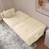 3-Sitzer Schlafsofa B 175 x T 64 x H 72 cm aus Sherpa-Stoff mit verstellbarer Rückenlehne Bild 4