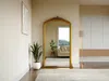 Vente-unique - MERRY Spiegel Holz, Platte Gold - B 5 cm x H 190 cm x L 120 cm Bild 1