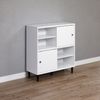 Trendteam 'Evolution' Regalschrank Click System, Holz weiß / wenge Lack, 90 x 99 x 38 cm Bild 4