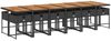vidaXL 13-tlg. Garten-Essgruppe mit Kissen Schwarz Poly Rattan 3211311 Bild 3