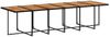 vidaXL 13-tlg. Garten-Essgruppe mit Kissen Schwarz Poly Rattan 3211311 Bild 4